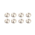 Mirror Screws 304 Stainless Steel Cap Decorative Cover Nails, Solid Standoff Screws for Bathroom, Brushed Silver