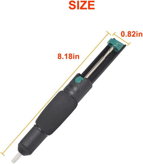Solder Sucker Tool and 6PCS Solder Wicks 2.5mm Width,1.5m Length 3PCS Pewter Nozzle No-Clean Soldering Wick Wire Roll and Disassemble Electrical Components