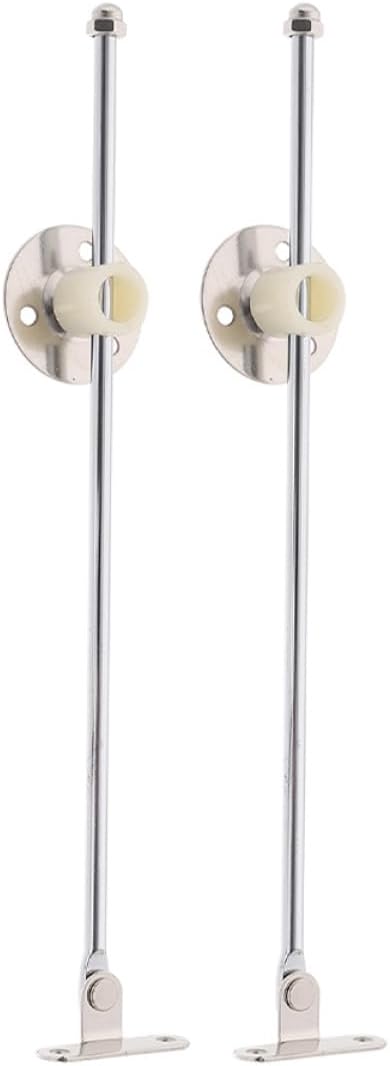 KALLORY 2pcs Metal Lid Support Hinges for Flap Door, Heavy Duty Cabinet