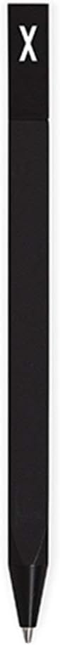 Design Letters Personalised Engraved Black Ballpoint Ink Pen with Initial Ideal Stationary