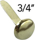 Clipco Medium Paper Fasteners, 3/4-Inch Brass Plated, 100-Pack