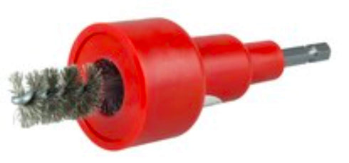 Weiler 36303 Turbo Tube Brush, 1/2" Inside Diameter, 5/8" Outside Diameter, 302 Stainless Steel Bristles, Made in the