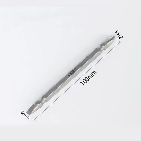 PH2/SL6 Magnetic Double Ended Screwdriver Bits, 10Pcs S2 Power Tool, 1/4 Inch Hex Shank, 4 Inches Length