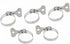 Assortment of 15 Adjustable Hose Clamps, 304 Stainless Steel, Ideal for Plumbing, Automotive, Mechanical