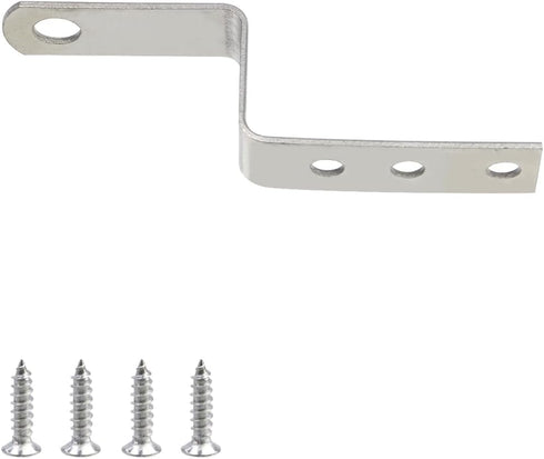 15PCS 3.2" 0.6" Geesatis Right Angle Z Shaped Corner Bracket with Mounting Screws for Furniture Shelf Iron X
