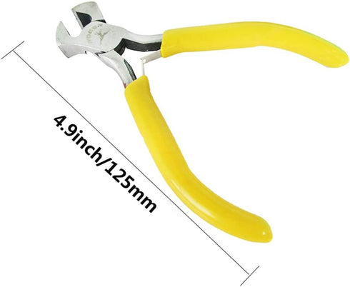 Nail Puller, 4.1 Inch End Cutting Plier, High Carbon Steel Staple Puller for Jewelry Making and Repair