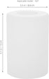 SOLUSTRE Frosted Glass Shade Cylinder Pendant Light Cover White Glass Lampshade Replacement Lamp Globe for Chandelier