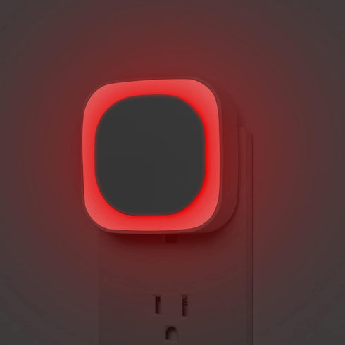 YUNLEX 2 Pack Red Night Light with Dusk to Dawn Sensor, Eye-Care Reflected