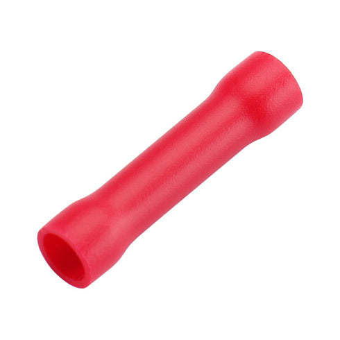 Baomain 100pcs Red BV1.25 22-16 AWG Insulated Electrical Wire Connector Crimp Terminals