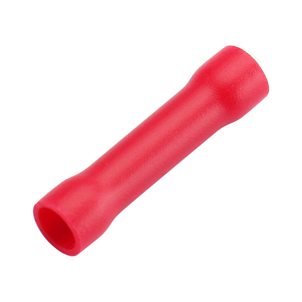 Baomain 100pcs Red BV1.25 22-16 AWG Insulated Electrical Wire Connector Crimp Terminals