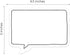 Speech Bubble Shaped Sticky Note Pad Assortment, 6.5" x 5", Set of Three Black Line Sticky Note Designs