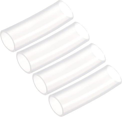 uxcell 4Pcs Pure Silicone Tubing, 32mm ID, 38mm OD, 0.33 Ft Transparent Hose for Water Air Pump, Household, Industry
