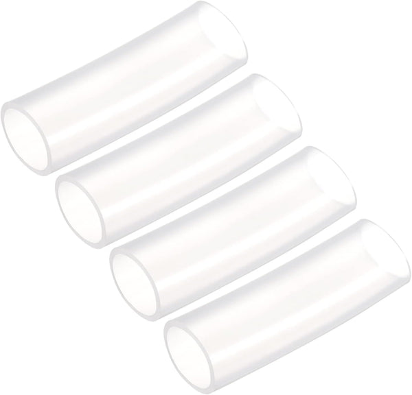 uxcell 4Pcs Pure Silicone Tubing, 32mm ID, 38mm OD, 0.33 Ft Transparent Hose for Water Air Pump, Household, Industry