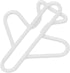 Paper Clip Holder for Desk, 100 Pieces Cute Paper Clips, Anti Slip Light Durable White Plane Shape Fancy Paperclips for
