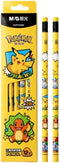 Pikachu Pencils with Eraser, 2B Triangular Pencils 12 Count (Yellow)