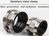 Flexible Pipe Coupling with Stainless Steel Clamps, Connector for PVC and Metal Pipes