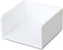 White Acrylic Sticky Notes Holder, Cute 3x3 In Notepad Cube Organizer for Home Office Desk Accessories