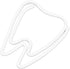 Tooth Shaped Paper Clips, 100Pcs Mini Cute Hollow Electroplated Metal Office Clips