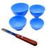 Lab Flexible Alginate Rubber Mixing Bowls Small/Medium/Large/Extra Large with One Spatula (4)