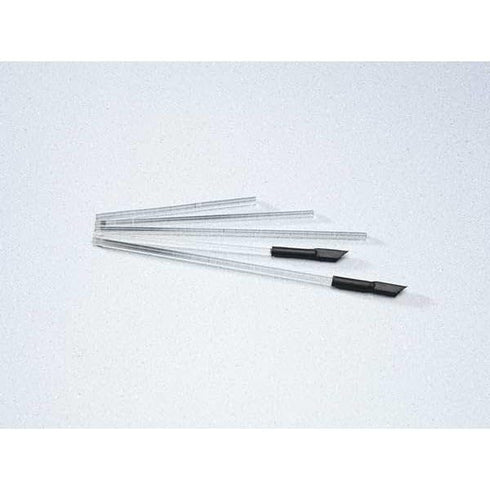 United Scientific GRPL05 3 mm (Pack 12) Supplies Stirring Rod with Rubber Policeman, Diameter