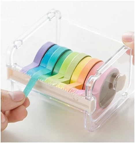 Transparent Tape Cutting Machine, Mini Tape Storage Box, Double Zigzag Office Tape Separator (excluding tape)