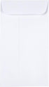 JAM PAPER #6 Coin Business Envelopes - 3 3/8 x 6 - White - 50/Pack with Peel and Seal Closure