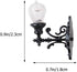 4 1:12 Yardwe Miniature Wall Lamp - Pcs Scale Led Dollhouse Wall Sconces Tiny Lights for Miniature House Accessories