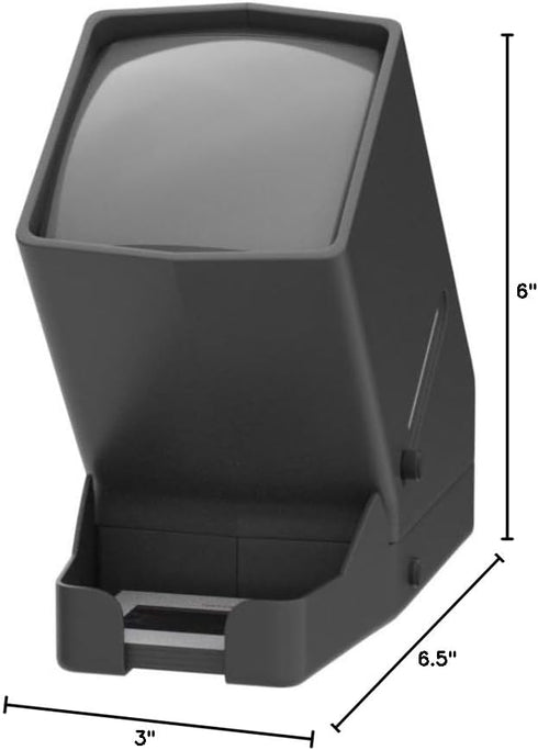 Rybozen 35mm 3X 35mm Negatives(4AA Slide Viewer, Magnification and Desk Top LED Lighted Illuminated Viewing and Battery
