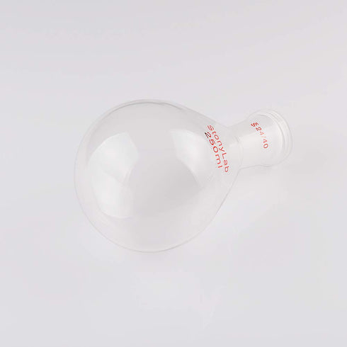 StonyLab Borosilicate Glass 250mL Heavy Wall Recovery Flask, Rotary Evaporator Flask