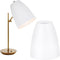 NOLITOY 2pcs White Plastic Lamp Shades Middle Easy Installation Lamp Covers for