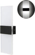 Mobestech LED Wall Light Modern Acrylic Wall Sconce Rectangle Wall Lamp for Bedroom Living Room Stairway Hotel Hallway