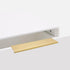goldenwarm 5 Pack Champagne Gold Finger Edge Pulls Drawer Handles, Modern Tab Pulls Gold Kitchen Cabinet Hardware, 5in