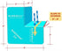 SureCorner 2.0 Sloped Corner Flashing for Windows - Pack of 2 to Fit with 1 Window, Teal
