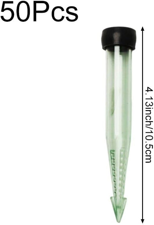 Haiyou 50pcs Floral Water Vials for Fresh Flowers Hydroponic Container Tubes for Easy Flower Arrangements Single Stem