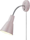 Globe Electric 13064 Sophie 1-Light Plug-in or Hardwire Wall Sconce, Chrome Gooseneck,