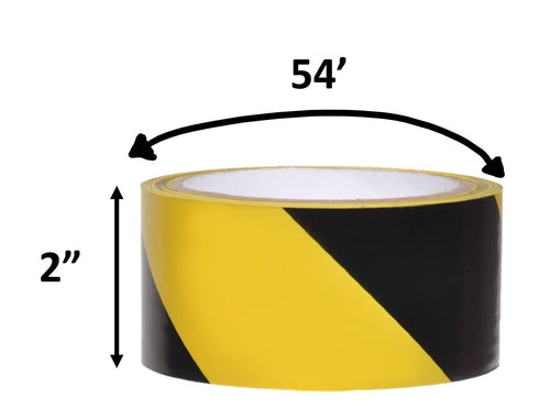 Swanson AMT18Y 2-Inch by 54-Feet Stripe Adhesive Safety Floor Tape, Yellow/Black
