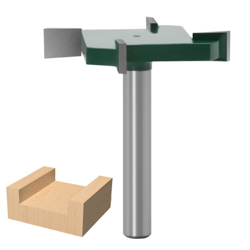 WSOOX CNC Spoilboard Surfacing Router Bit, 1/4 Inch Shank, 40mm Cutting Diameter Carbide Planer Bit