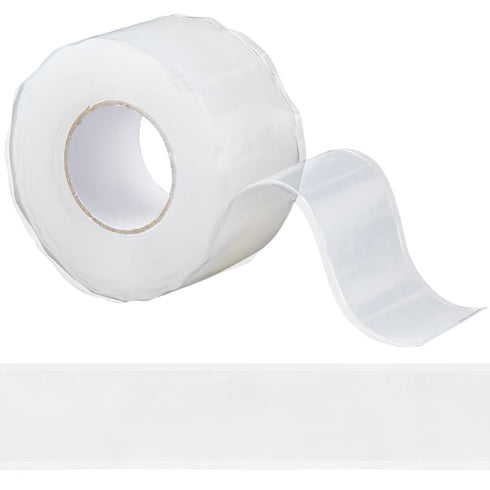 GORGECRAFT 3m x 25mm Self-Fusing Silicone Tape, Clear Waterproof Repair Sealing Tape for Emergency Plumbing