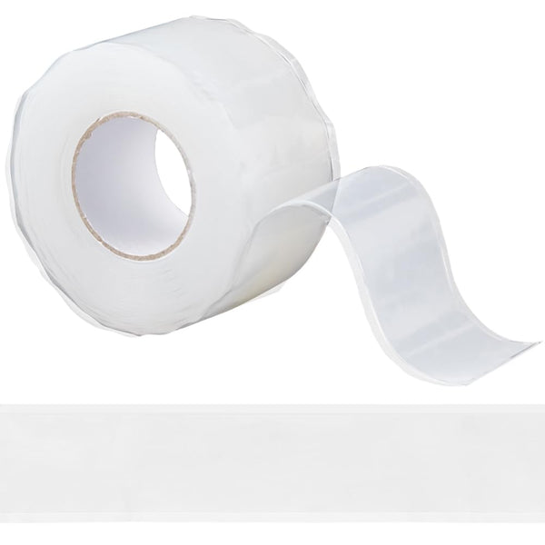 GORGECRAFT 3m x 25mm Self-Fusing Silicone Tape, Clear Waterproof Repair Sealing Tape for Emergency Plumbing