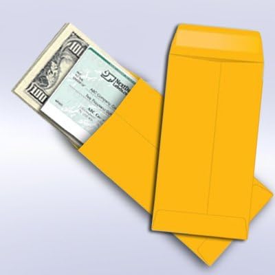NextDayLabels - Box of 500# 7 Coin Brown Kraft Envelopes for Small Parts, Seeds, Cash, Gummed Flap