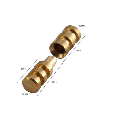 Pack of 15 Metal Table Pins, Dowels, Table Bolt Sleeve Connectors for Table Leaf Hardware