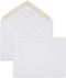 Mead A2 Invitation Envelopes, 4-3/8" x 5-3/4", Gummed Closure, White Woven Premium 24-lb Paper, 100 Count (CO198)