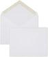 Mead A2 Invitation Envelopes, 4-3/8" x 5-3/4", Gummed Closure, White Woven Premium 24-lb Paper, 100 Count (CO198)