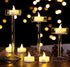 Battery Tea Lights - 24 Pack LED Tea Lights Candles, Realistic and Bright Flickering Flameless for Seasonal Celebration