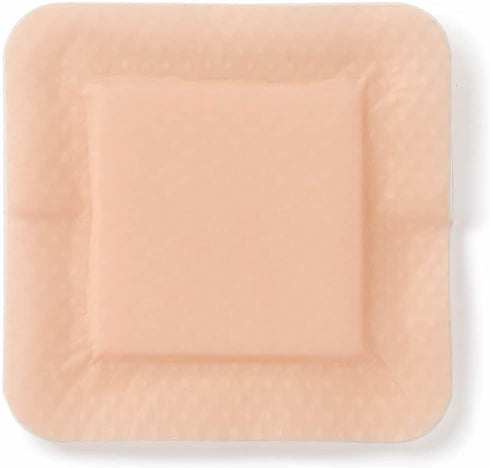 3" 3" (10 Count) Medline Optifoam Gentle EX Bordered Foam Adhesive Dressing, x Square
