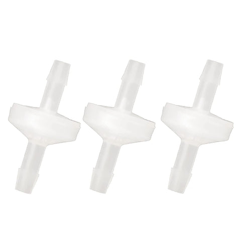One Way Check Valve, 3/16" Hose Barb Non Return Plastic Valve for Water Fuel Oil Air Gas (Pack of 3)