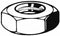 Generic Jam Nut, 1"-8, 18-8 Stainless Steel, Not Graded, Plain, 37/64 in Ht,