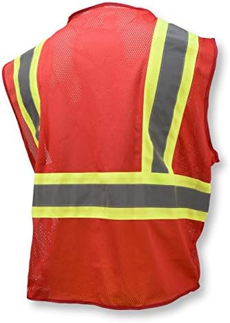 Radians SV22-1 Economy Type O Class 1 Safety Vest, Red, 3X-Large