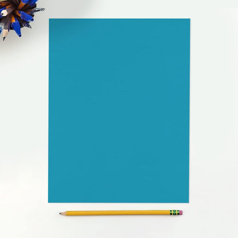 LUXPaper 8.5" x 11" Paper, Letter Size, Bright Blue, 60lb. Text, 50 Qty