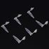 stonylab Micro Centrifuge Tubes, 0.5ml Graduated Clear Plastic Vials with Flat-Top Snap Cap, Pack of 500